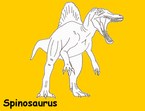 Spinosaurus  Coloring Page