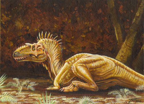 Albertosaurus Dinosaur Painting