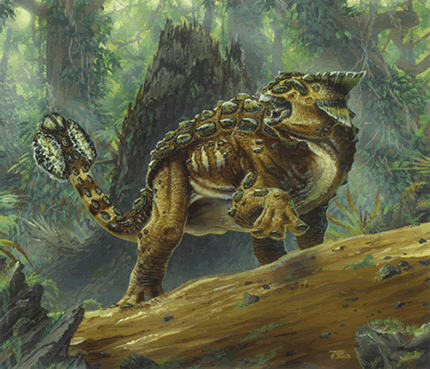 Ankylosaurus Dinosaur Painting