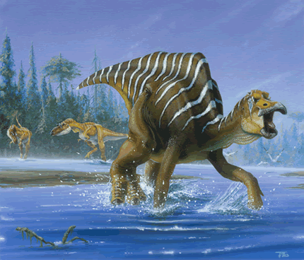 Maiasaura Dinosaur Painting