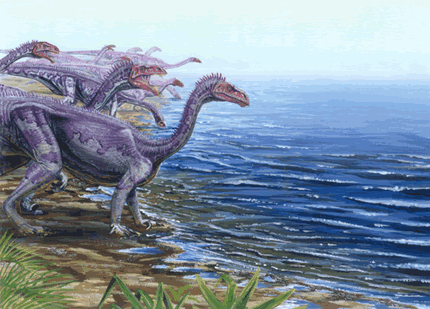 Plateosaurs Dinosaur Painting