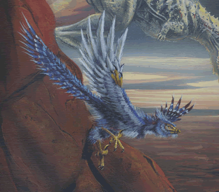Rahonavis Dinosaur Painting