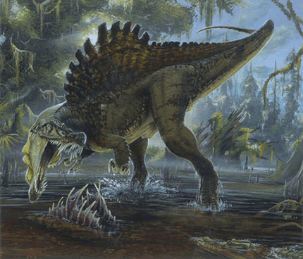 Spinosaurus aegypticus Dinosaur Painting