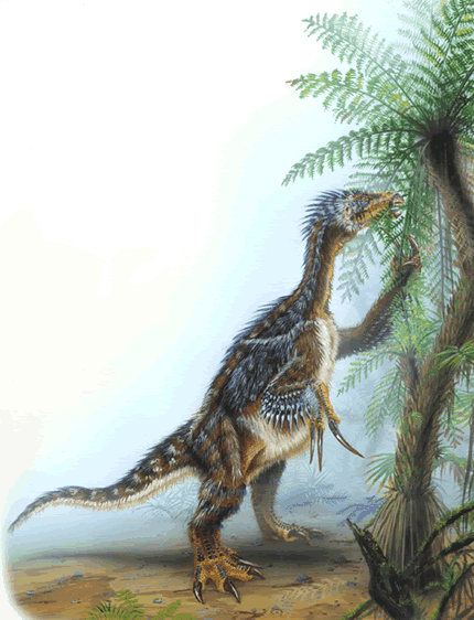 Therizinosaurus Dinosaur Painting