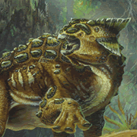 Ankylosaurus Dinosaur Painting