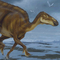 Edmontosaurus Dinosaur Painting