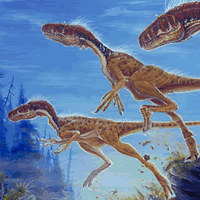 Eotyrannus Dinosaur Painting