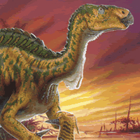 Iguanodon Dinosaur Painting