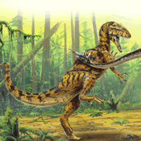 Kaijangosaurus Dinosaur Painting