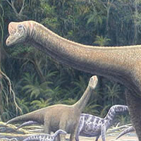 Sauropod and Iguanodons Painting