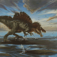 Spinosaurus aegypticus Dinosaur Painting