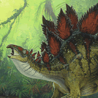 Stegosaurus Dinosaur Painting
