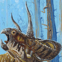 Zuniceratops Dinosaur Painting