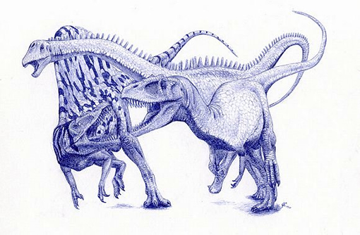 Spinosaurus aegypticus, aegyptosaurus bahafijensis, Carcharodontosaurus saharicus