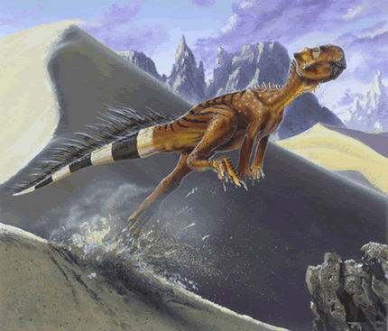 Psittacosaurus Dinosaur Painting